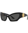 【送料無料】 ヴェルサーチ レディース サングラス・アイウェア アクセサリー Women's Ve4450 60mm Statement Cat Eye Sun...
