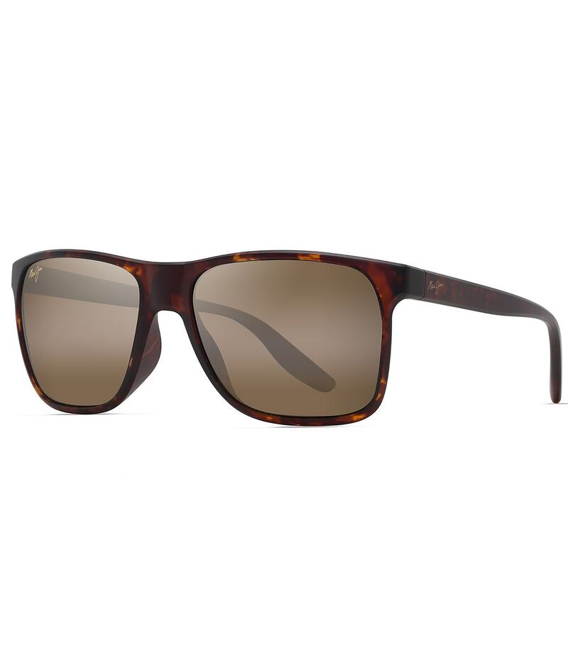 【送料無料】 マウイジム レディース サングラス・アイウェア アクセサリー Men's Pailolo PolarizedPlus2R 58.5mm Tortoise Rectangle Sunglasses Matte Tortoise