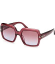 【送料無料】 トム・フォード レディース サングラス・アイウェア アクセサリー Women's Kaya 54mm Square Sunglasses Tran...