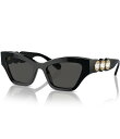 【送料無料】 スワロフスキー レディース サングラス・アイウェア アクセサリー Women's SK6021 53mm Cat Eye Sunglasses Black(4)