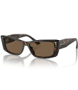 【送料無料】 ジミーチュー レディース サングラス・アイウェア アクセサリー Women's JC5002BU 55mm Havana Rectangle Sunglasses Havana(4)