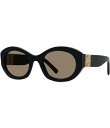 【送料無料】 ジバンシー レディース サングラス・アイウェア アクセサリー Women's 4G 52mm Round Sunglasses Shiny Bla...