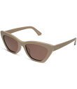 【送料無料】 ディフアイウェア レディース サングラス・アイウェア アクセサリー Women's Camila 55mm Cat Eye Sunglasses Almond(4)