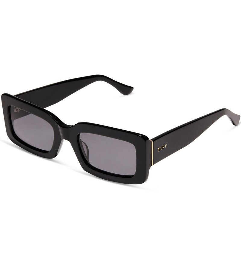 【送料無料】 ディフアイウェア レディース サングラス・アイウェア アクセサリー Women's Indy 51mm Rectangle Sunglasses Black