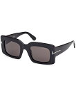 【送料無料】 トム・フォード レディース サングラス・アイウェア アクセサリー Women's Brigitta 50mm Rectangle Sunglass...