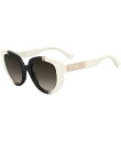 【送料無料】 モスキーノ レディース サングラス・アイウェア アクセサリー Women's MOS173 53mm Color Blocked Cat Eye ...
