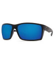 【送料無料】 コスタ レディース サングラス・アイウェア アクセサリー Reefton Blackout Polarized Mirrored Glass Rectangle Sunglasses Blackout Blue Mirror