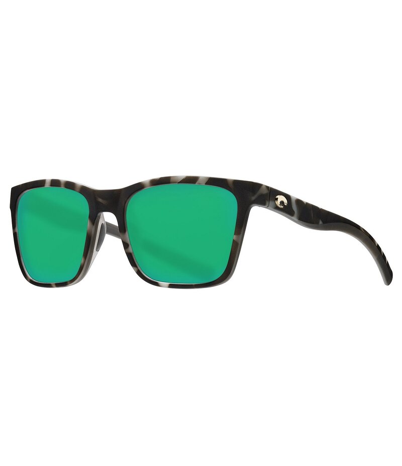 【送料無料】 コスタ レディース サングラス・アイウェア アクセサリー Panga Polarized Mirrored Square Sunglasses Matte Grey Green Mirror