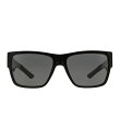 【送料無料】 ヴェルサーチ レディース サングラス・アイウェア アクセサリー Rock Greca Square Sunglasses Black(4)