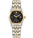 【送料無料】 シチズン レディース 腕時計 アクセサリー Women's Corso Three Hand Two Tone Stainless Steel Bracelet Watch Two Tone/Black(2)