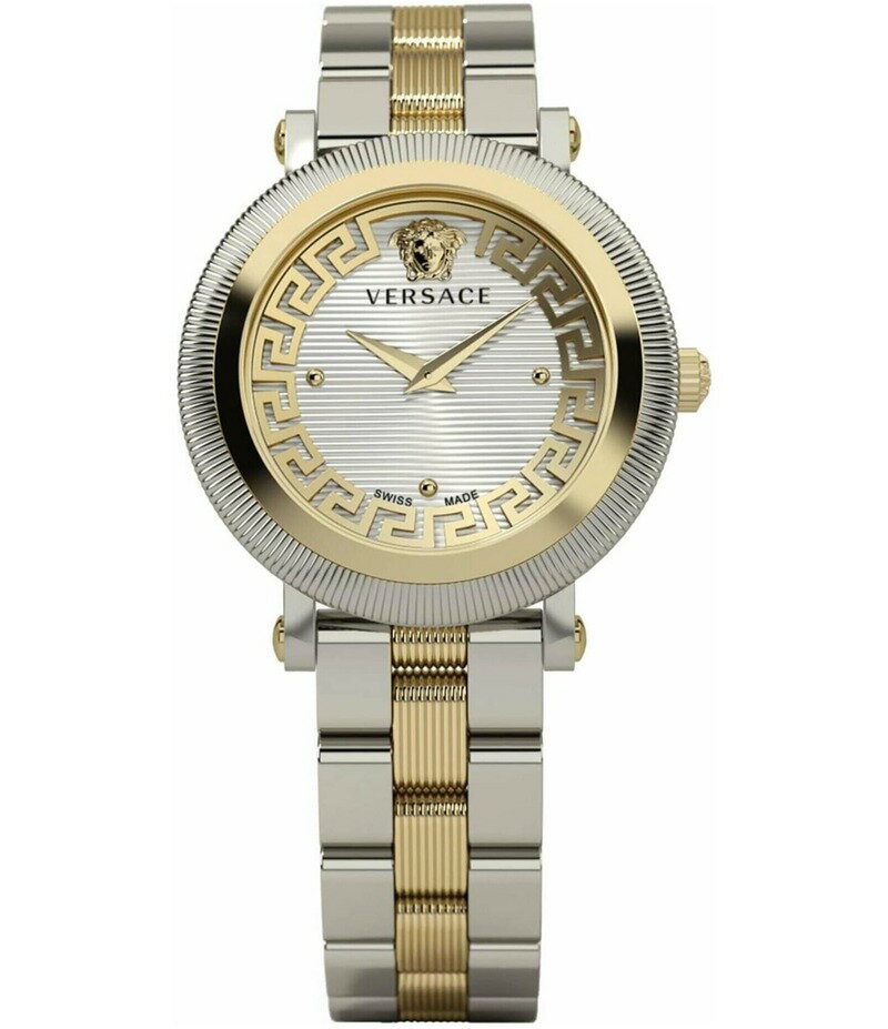 【送料無料】 ヴェルサーチ レディース 腕時計 アクセサリー Women's Greca Flourish Quartz Analog Two Tone Stainless Steel Bracelet Watch Two Tone