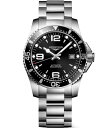 【送料無料】 ロンジン レディース 腕時計 アクセサリー Men's Black Dial Hydroconquest Automatic Stainless ...