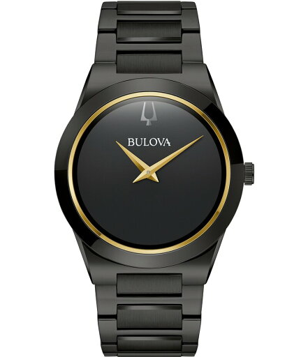【送料無料】 ブロバ レディース 腕時計 アクセサリー Men's Millennia Quartz Analog Black Tone Stainless Steel Bracelet Watch Black 【送料無料】 ブロバ レディース 腕時計 アクセサリー Men's Millennia Quartz Analog Black Tone Stainless Steel Bracelet Watch Black