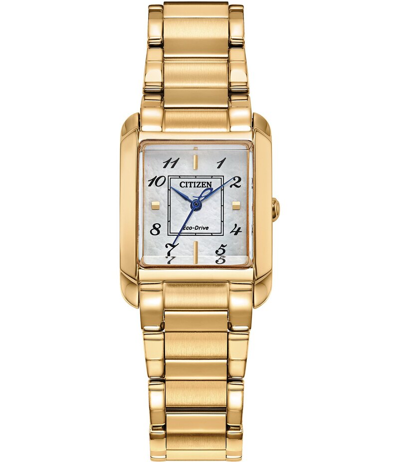 【送料無料】 シチズン レディース 腕時計 アクセサリー Women's Bianca Analog Three Hand Gold Tone Stainless Steel Bracelet Watch Gold