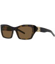 【送料無料】 ジバンシー レディース サングラス・アイウェア アクセサリー Women's 4G Liquid 54mm Square Havana Sungl...