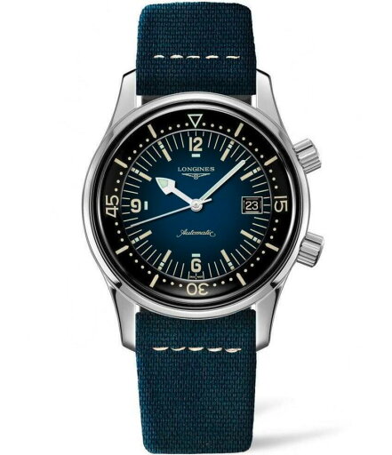 【送料無料】 ロンジン レディース 腕時計 アクセサリー Men's Legend Diver Automatic Blue Leather Strap Watch Blue 【送料無料】 ロンジン レディース 腕時計 アクセサリー Men's Legend Diver Automatic Blue Leather Strap Watch Blue
