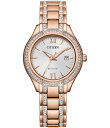 【送料無料】 シチズン レディース 腕時計 アクセサリー Women's Silhouette Crystal Three Hand Rose Gold Stainless Steel Bracelet Watch Rose Gold(2)