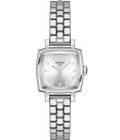 【送料無料】 ティソット レディース 腕時計 アクセサリー Women's Lovely Quartz Analog Square Stainless Steel Bracelet Watch Silver(2)