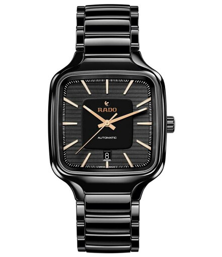 【送料無料】 ラド レディース 腕時計 アクセサリー Radio Unisex True Square Automatic Black Ceramic Bracelet Watch Black 【送料無料】 ラド レディース 腕時計 アクセサリー Radio Unisex True Square Automatic Black Ceramic Bracelet Watch Black