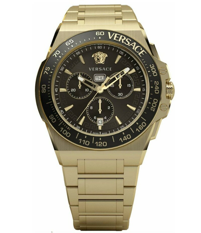 ̵ 륵 ǥ ӻ ꡼ Men's Greca Extreme Chronograph Gold St...