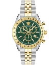 【送料無料】 ヴェルサーチ レディース 腕時計 アクセサリー Men's Chrono Master Two Tone Stainless Steel 44mm...