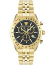 【送料無料】 ヴェルサーチ レディース 腕時計 アクセサリー Men's Chrono Master Gold Tone Stainless Steel Bra...