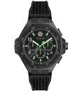 【送料無料】 フィリッププレイン レディース 腕時計 アクセサリー Men's Chronograph Royal Black Silicone Strap W...