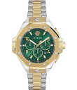 【送料無料】 フィリッププレイン レディース 腕時計 アクセサリー Men's Chrono Green Dial Royal Two Tone Stainle...