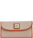 【送料無料】 ドーネイアンドバーク レディース クラッチバッグ バッグ Pebble Continental Leather Clutch Wallet Tau...