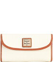 【送料無料】 ドーネイアンドバーク レディース クラッチバッグ バッグ Pebble Continental Leather Clutch Wallet Whi...