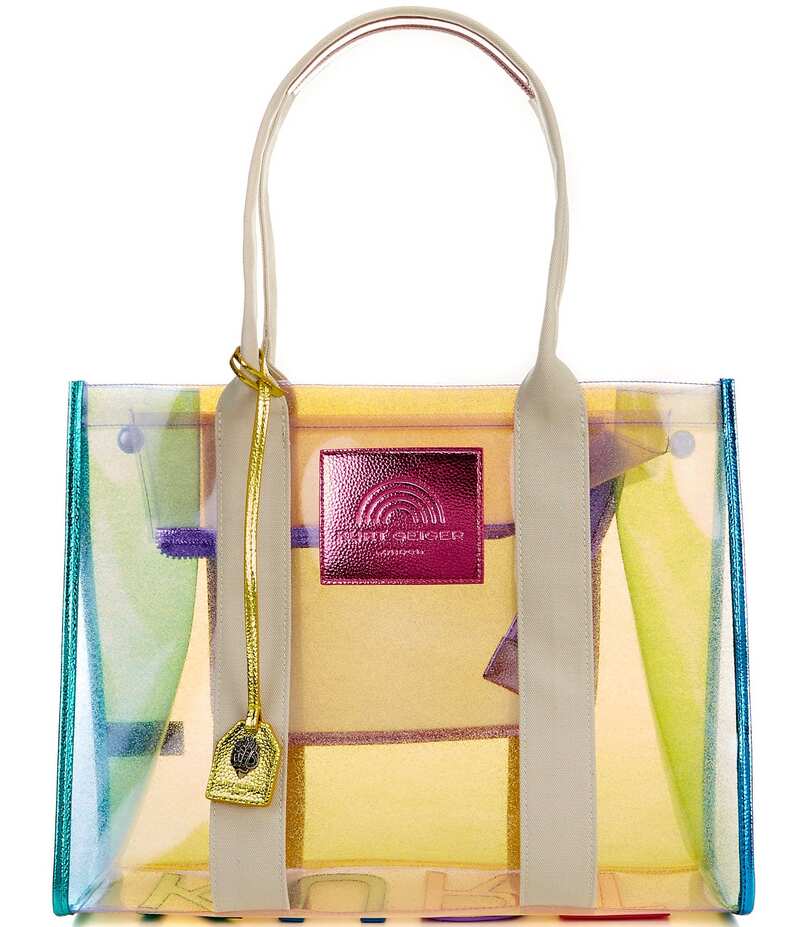 【送料無料】 カートジェイガーロンドン レディース トートバッグ バッグ Medium Vinyl Rainbow Shimmer Southbank Tote Bag Multi