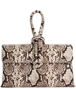 【送料無料】 デューンロンドン レディース クラッチバッグ バッグ Brynie Snake Print Loop Handle Clutch Snake