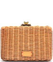 【送料無料】 フランセスバレンタイン レディース クラッチバッグ バッグ Paige Wicker Box Chain Strap Clutch Bag Toast