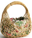【送料無料】 ベラブラッドリー レディース クラッチバッグ バッグ Spring Garden Park Woven Straw Basket Handbag Spring Garden