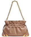 【送料無料】 ダナキャラン レディース クラッチバッグ バッグ Southold Slouchy Drawstring Leather Shoulder Clutch Bag Toasted Almond