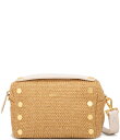 【送料無料】 ハミット レディース ショルダーバッグ バッグ Calla Lily White Raffia Evan Crossbody Bag Calla Lily White Raffia/Brushed Gold