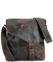 【送料無料】 ベッドステュ レディース ショルダーバッグ バッグ Venice Beach Weathered Leather Buckle Crossbody Bag Teak Lux