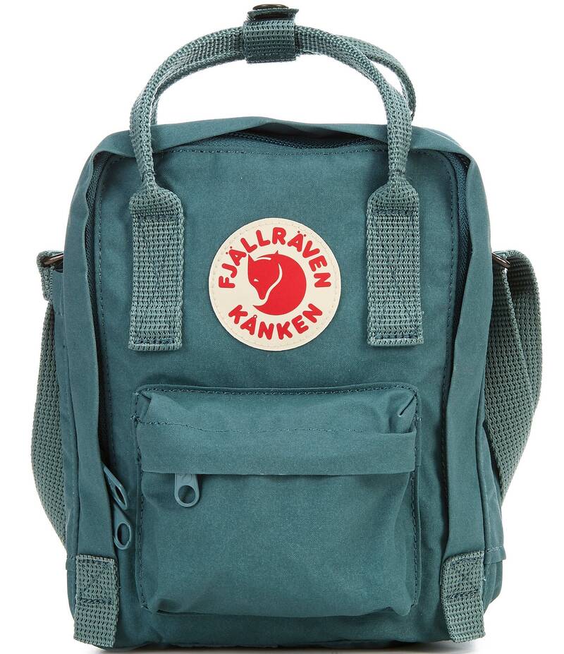 【送料無料】 フェールラーベン レディース ショルダーバッグ バッグ Patch Logo Kanken Sling Zip Crossbody Bag Frost Green