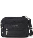 【送料無料】 バッガリーニ レディース ショルダーバッグ バッグ Triple Zip Crossbody Bag Black(4)