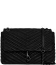 【送料無料】 レベッカミンコフ レディース ショルダーバッグ バッグ Edie Flap Shoulder Bag Black
