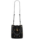 【送料無料】 レベッカミンコフ レディース ショルダーバッグ バッグ Small Heart Slouchy Bucket Bag Black