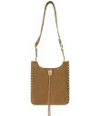 【送料無料】 レベッカミンコフ レディース ショルダーバッグ バッグ Darren Medium Suede Tassel Feed Bag Praline