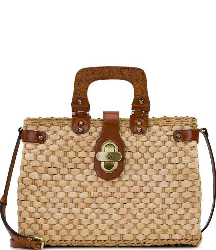 【送料無料】 パトリシアナシュ レディース ハンドバッグ バッグ Valpiana Straw Satchel Bag Natural/Tan 【送料無料】 パトリシアナシュ レディース ハンドバッグ バッグ Valpiana Straw Satchel Bag Natural/Tan