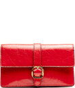 【送料無料】 フランセスバレンタイン レディース ショルダーバッグ バッグ Crossbody Accordion Buckled Wallet Red(4)