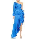 【送料無料】 マックダガル レディース ワンピース トップス Ruffle Asymmetrical Hemline Cut Out Side One Shou...