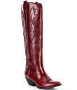 【送料無料】 ジェフリー キャンベル レディース ブーツ・レインブーツ シューズ Calvera Leather Tall Western Boots Wine