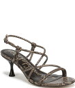 【送料無料】 サムエデルマン レディース ヒール シューズ Riana Snake Print Strappy Ankle Strap Dress Sandals Tan Multi