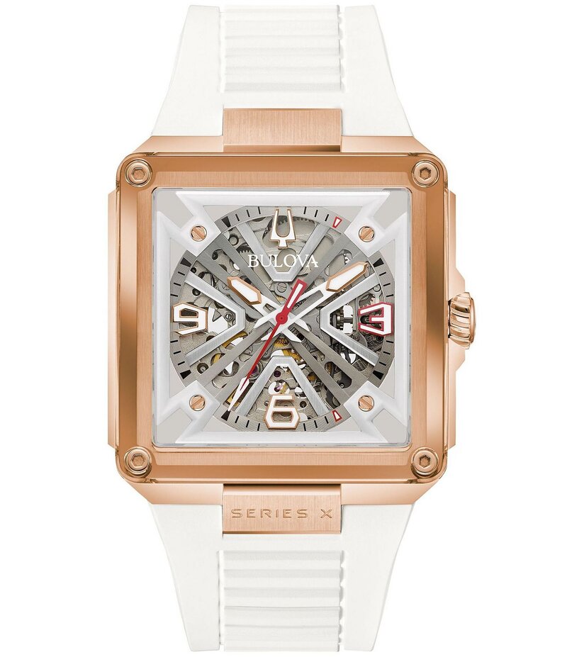 ブロバ レディース アクセサリー 腕時計 Bulova Men's Marc Series X Automatic Strap Watch White ホワイト