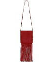【送料無料】 レベッカミンコフ レディース ショルダーバッグ バッグ Carly Fringe Crossbody Bag Siren