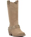 【送料無料】 ヴィンスカムート レディース ブーツ・レインブーツ シューズ Merissa Suede Studded Strap Western Mid Boots Tortilla